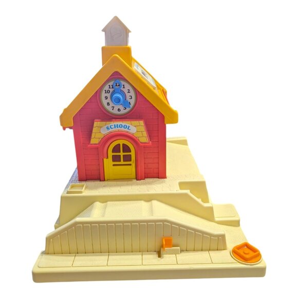 Fisher-Price Other - Vintage 1988 Fisher-Price School House #2550 Playground - Little People